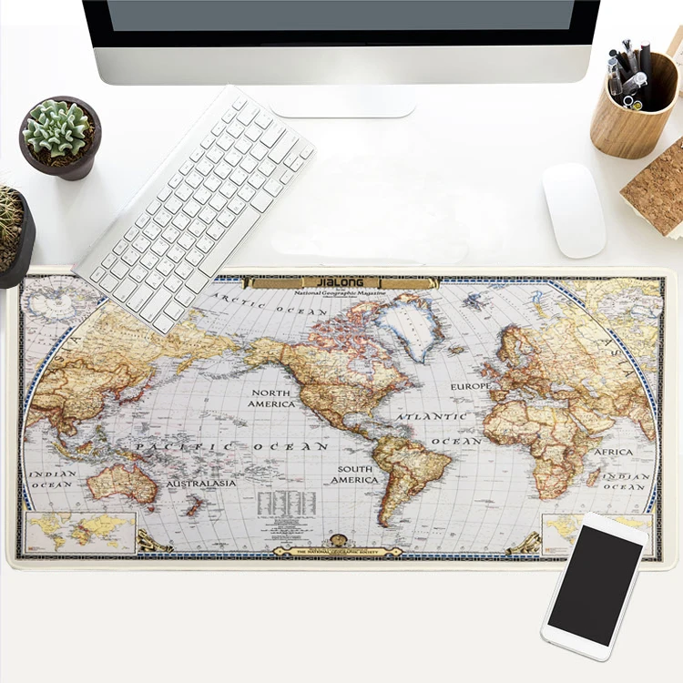 JIALONG 90*40cm Large World Map Gaming Mouse Pad Non-slip Rubber Pad Base Waterproof for Computer PC and Laptop Mouse Pad
JIALONG 90*40cm Large World Map Gaming Mouse Pad Non-slip Rubber Pad Base Waterproof for Computer PC and Laptop Mouse Pad