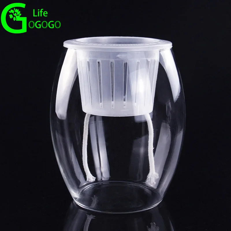 1pcs Egg-shaped Transparent Hydroponic Glass Flower Plants Vase with Absorbent cotton Auto Irrigate Lazy Planting Bottle
1pcs Egg-shaped Transparent Hydroponic Glass Flower Plants Vase with Absorbent cotton Auto Irrigate Lazy Planting Bottle