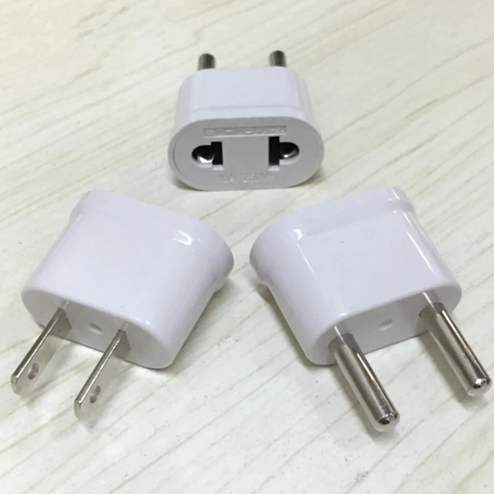 1pc White Travel Charger Wall AC Power Plug Adapter Converter 2 Round Socket Input PinUniversal US USA to EU Europe Wall Charge
1pc White Travel Charger Wall AC Power Plug Adapter Converter 2 Round Socket Input PinUniversal US USA to EU Europe Wall Charge