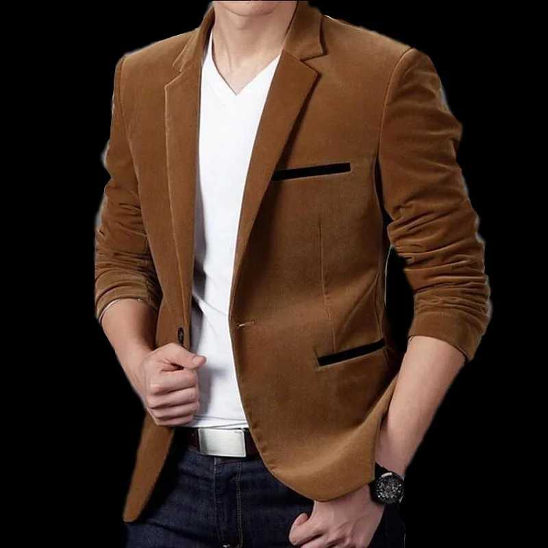 2019 VXO Mens Brand Blazer Spring men's Masculine Blazers Men Casual Solid Color Male Thick corduroy casual Blazers
2019 VXO Mens Brand Blazer Spring men's Masculine Blazers Men Casual Solid Color Male Thick corduroy casual Blazers
