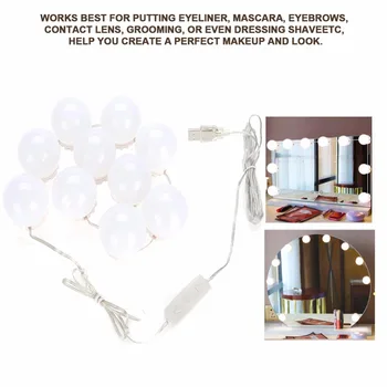 Vanity LED Makeup Mirror Lights Dimmable Bulb Concealable Wiring Light String Warm Cold Tones
Vanity LED Makeup Mirror Lights Dimmable Bulb Concealable Wiring Light String Warm Cold Tones