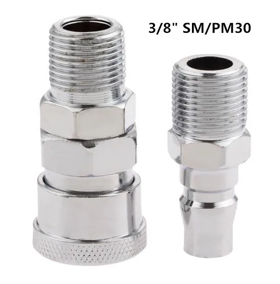 2Pcs Pneumatic Parts Euro Air Line Hose Compressor Connector Quick Release 3/8" BSP Male Thread Coupler Fitting Connector
2Pcs Pneumatic Parts Euro Air Line Hose Compressor Connector Quick Release 3/8" BSP Male Thread Coupler Fitting Connector