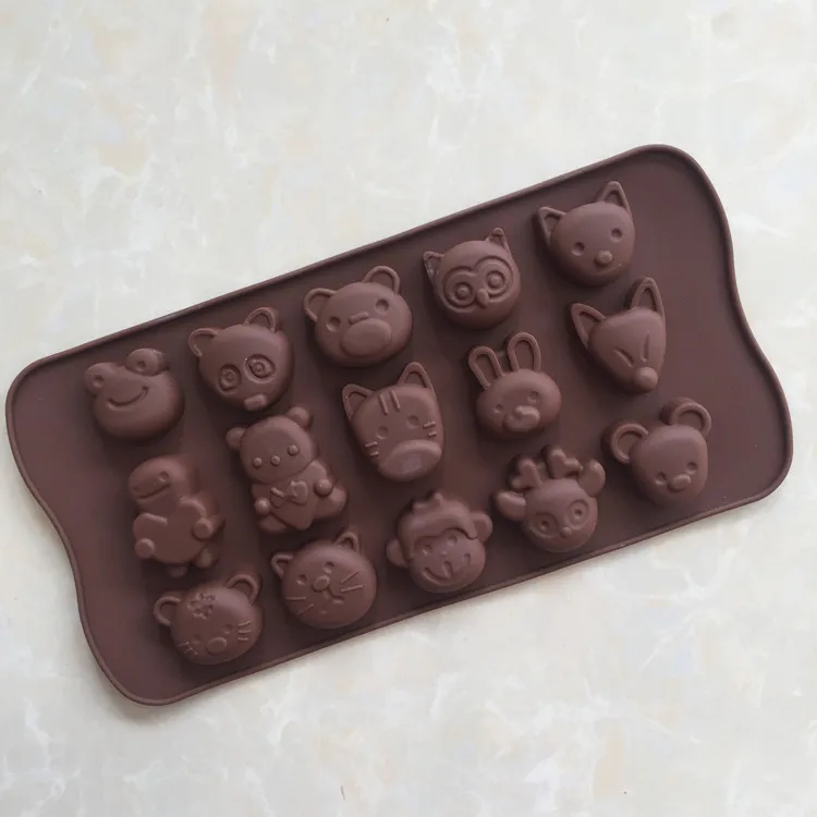 DIY Baking Mould 15 Even Animal Chocolates Model Jelly Pudding Manual Soaping Ice Lattice Fondant Tools Christmas Silicone Molds
DIY Baking Mould 15 Even Animal Chocolates Model Jelly Pudding Manual Soaping Ice Lattice Fondant Tools Christmas Silicone Molds