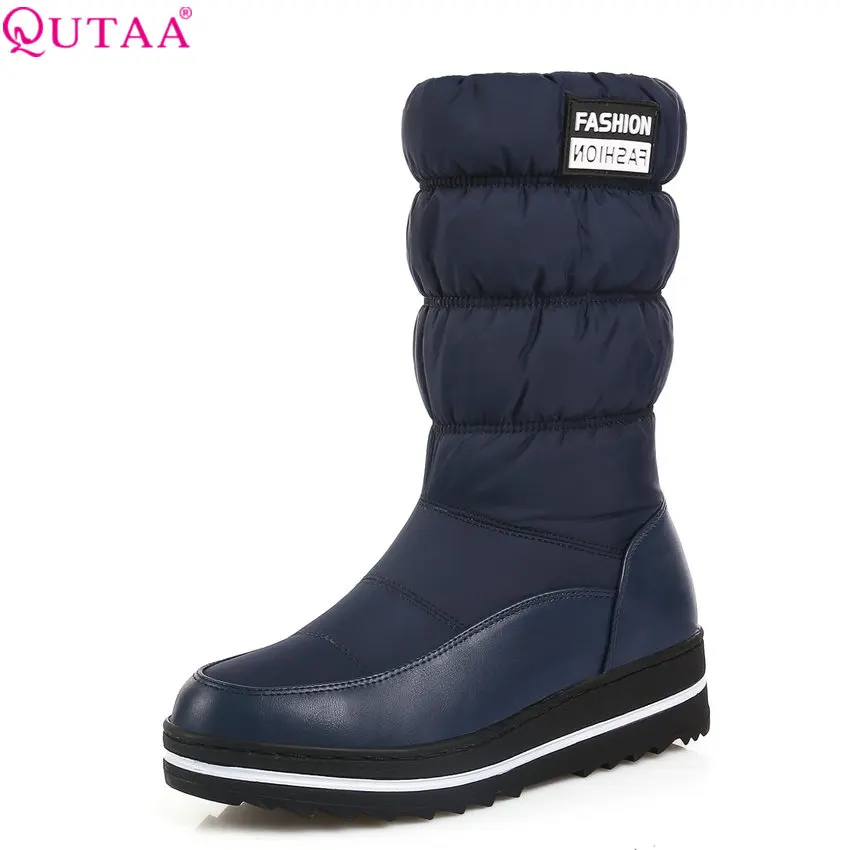 QUTAA 2018 Women Knee High Boots Winter Snow Boots Round Toe Slip on Short Plush Wedges Heel Fashion Women Boots Size 35-44
QUTAA 2018 Women Knee High Boots Winter Snow Boots Round Toe Slip on Short Plush Wedges Heel Fashion Women Boots Size 35-44