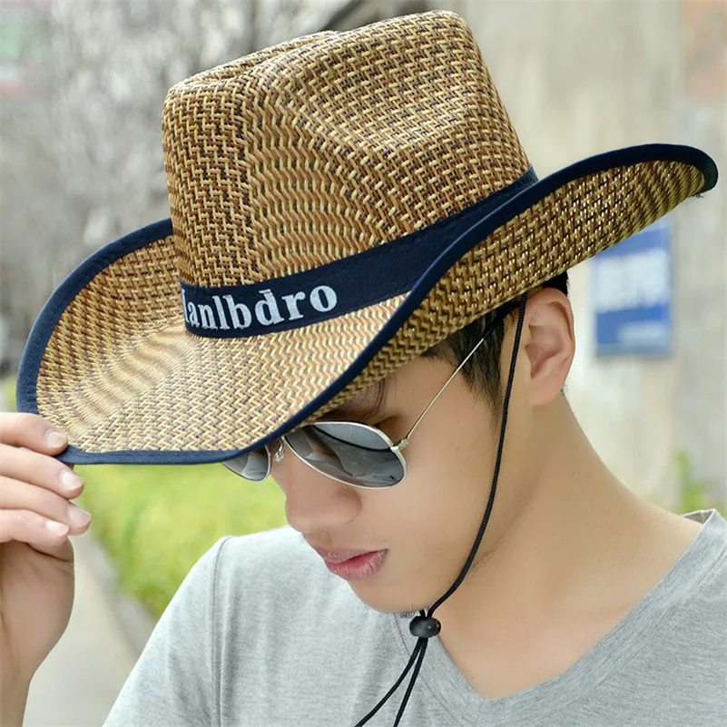Hot sale Fashion straw hat men summer beach Male female Visor Korean version of the Fisherman's cowboy hat travel Leisure cap H3
Hot sale Fashion straw hat men summer beach Male female Visor Korean version of the Fisherman's cowboy hat travel Leisure cap H3