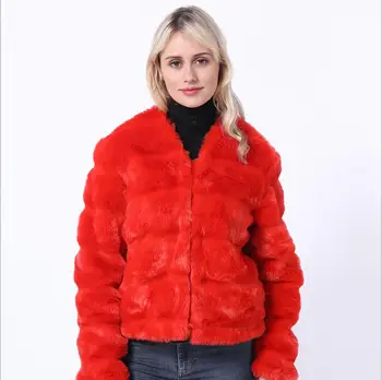 2019 new fashion temperament imitation fur coat autumn / winter fox fur women's casual long-sleeved jacket 
2019 new fashion temperament imitation fur coat autumn / winter fox fur women's casual long-sleeved jacket