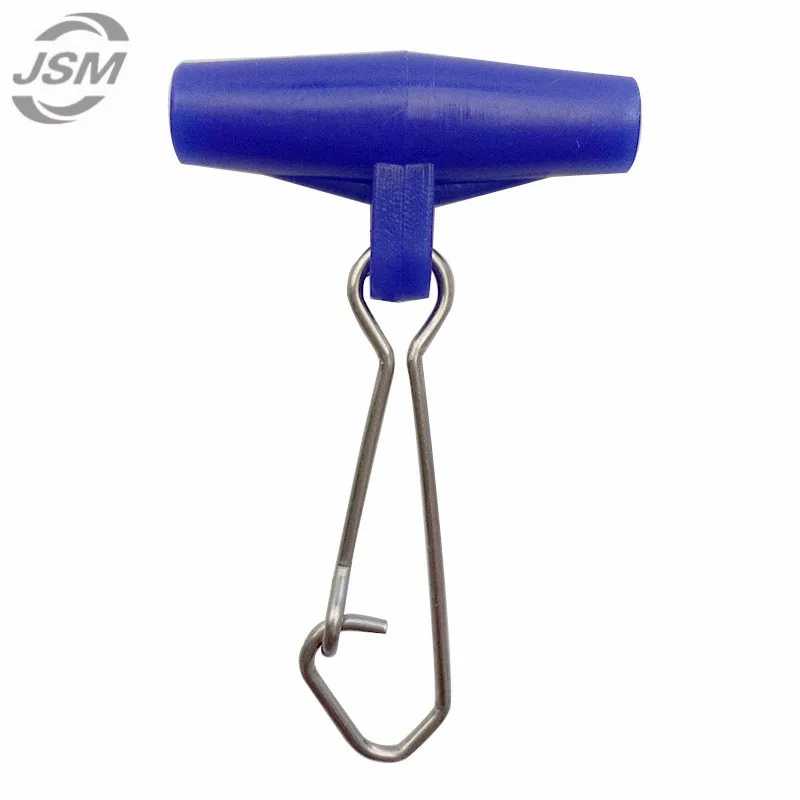 JSM 50pcs Fishing Sinker Slip Clips Blue Plastic Head Swivel With Hooked Snap Fishing Weight Slides For Braid Fishing Line
JSM 50pcs Fishing Sinker Slip Clips Blue Plastic Head Swivel With Hooked Snap Fishing Weight Slides For Braid Fishing Line