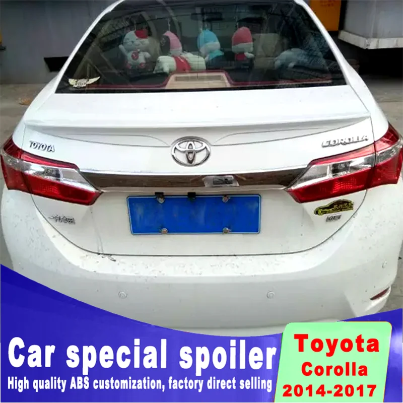 3 styles for toyota Corolla 2014 2015 2016 2017 rear trunk Spoiler high quality ABS material Decorative landscaping spoiler
3 styles for toyota Corolla 2014 2015 2016 2017 rear trunk Spoiler high quality ABS material Decorative landscaping spoiler