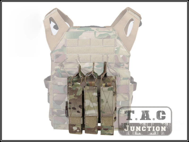 Emerson Airsoft Hunting Tactical Modular MOLLE Triple Open Top SMG Mag Pouch EmersonGear Magazine Carrier For MP5 / MP7 / KRISS
Emerson Airsoft Hunting Tactical Modular MOLLE Triple Open Top SMG Mag Pouch EmersonGear Magazine Carrier For MP5 / MP7 / KRISS