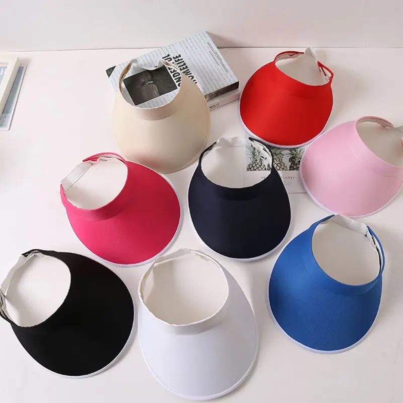 8 Colors Unisex Summer Empty Open Top Baseball Cap Solid Color Wide Brim Sports Outdoor Cycling Adjustable Elastic Sun Visor Hat
8 Colors Unisex Summer Empty Open Top Baseball Cap Solid Color Wide Brim Sports Outdoor Cycling Adjustable Elastic Sun Visor Hat