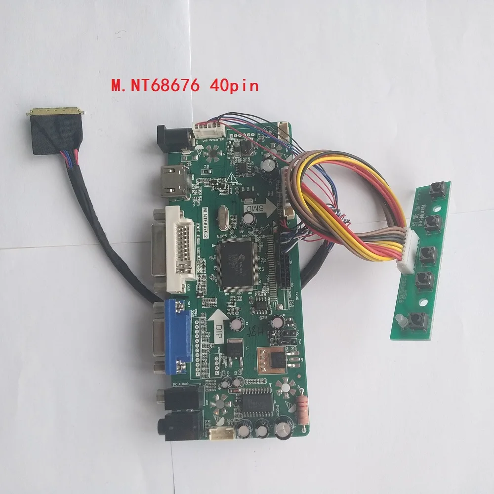 Kit For NT156WHM-N50 40pin LVDS LED LCD Controller board HDMI DVI M.NT68676 VGA Screen 1366X768 Panel monitor 15.6"
Kit For NT156WHM-N50 40pin LVDS LED LCD Controller board HDMI DVI M.NT68676 VGA Screen 1366X768 Panel monitor 15.6"