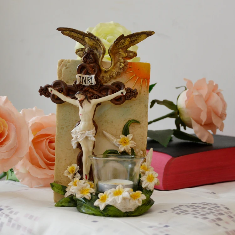 Catholic Christian Cross Candlestick Jesus Holy Family Madonna candleholder Crafts Virgin Mary Statuette candler figures
Catholic Christian Cross Candlestick Jesus Holy Family Madonna candleholder Crafts Virgin Mary Statuette candler figures