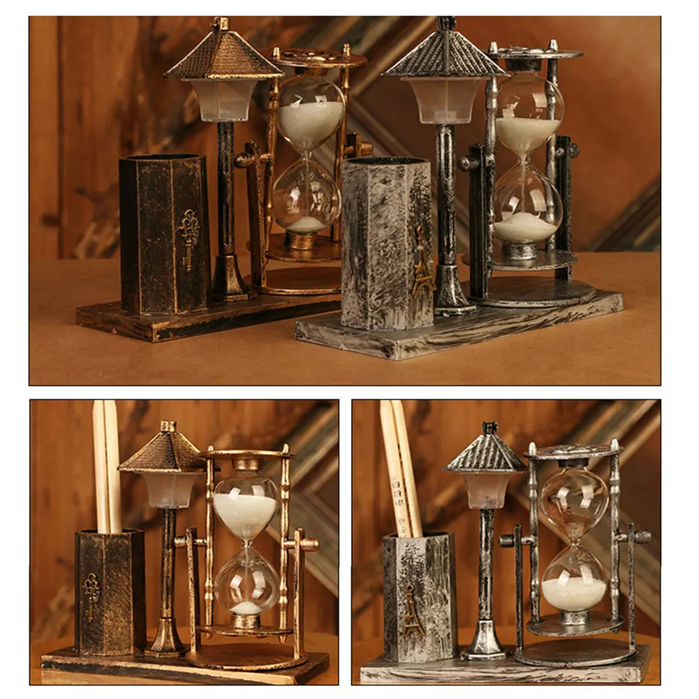 Retro Sandglass with LED Night Light Tower Desk Lamp Home Table Decor Ornament TT-best
Retro Sandglass with LED Night Light Tower Desk Lamp Home Table Decor Ornament TT-best