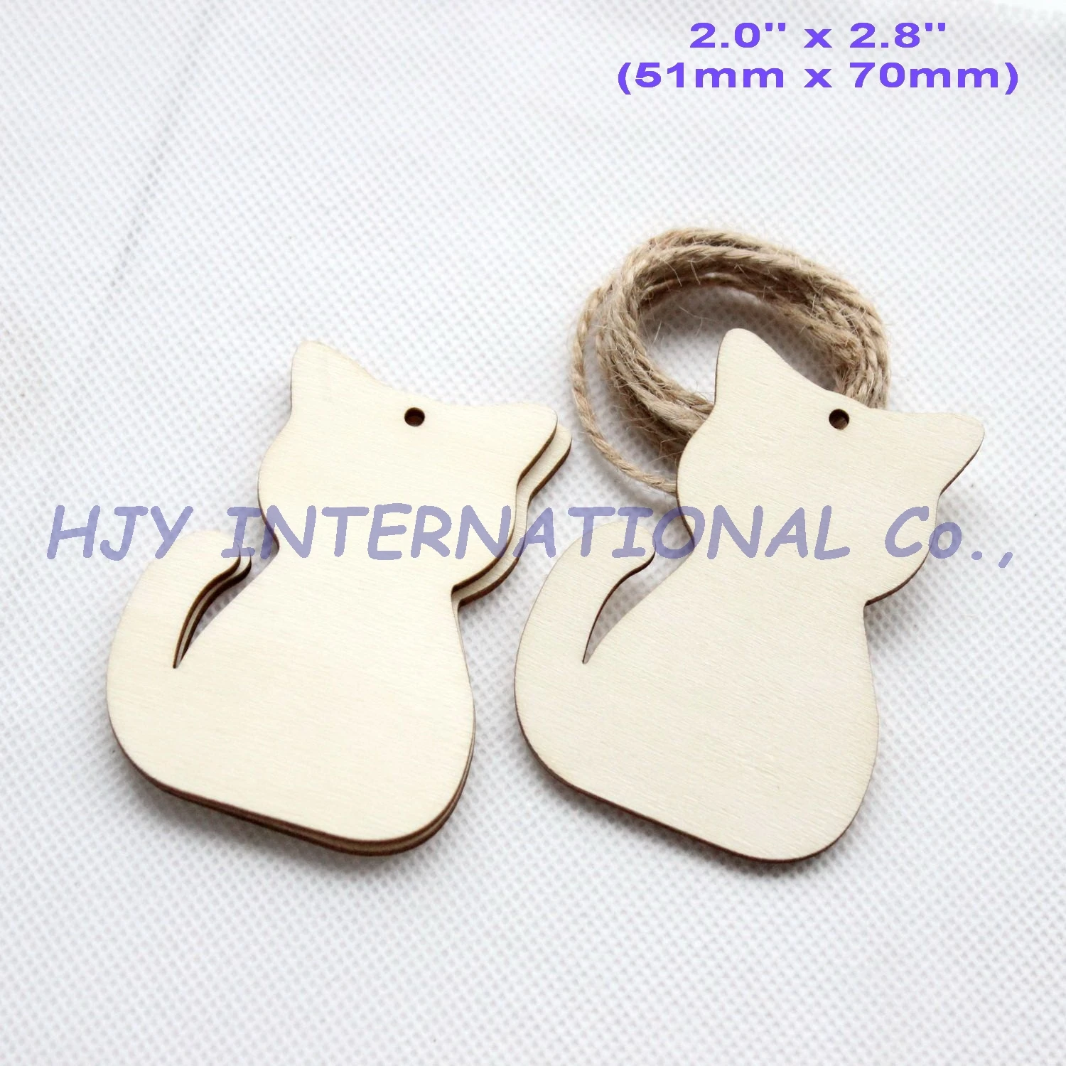 (14pcs/lot) 70mm Unfinished Wooden Cat Tags Favor Rustic Wood Crafts Laser Cut 2.8"-CT1410A
(14pcs/lot) 70mm Unfinished Wooden Cat Tags Favor Rustic Wood Crafts Laser Cut 2.8"-CT1410A
