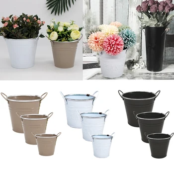 Colorful Iron Flower Pot Balcony Garden Plant Planter Metal Bucket Flower Holders - Pack of 3, 4 Colors
Colorful Iron Flower Pot Balcony Garden Plant Planter Metal Bucket Flower Holders - Pack of 3, 4 Colors