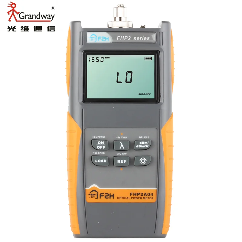 Grandway FHP2A04 Rechargeable Fiber Optical Power Meter with Data Storage Function
Grandway FHP2A04 Rechargeable Fiber Optical Power Meter with Data Storage Function