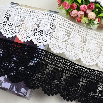 15Yards Embroidered Milksilk Lace 10cm Wide Embroidery Cuff Accessories DIY Skirt Hollow Decoration Black White Soft Hem lace
15Yards Embroidered Milksilk Lace 10cm Wide Embroidery Cuff Accessories DIY Skirt Hollow Decoration Black White Soft Hem lace