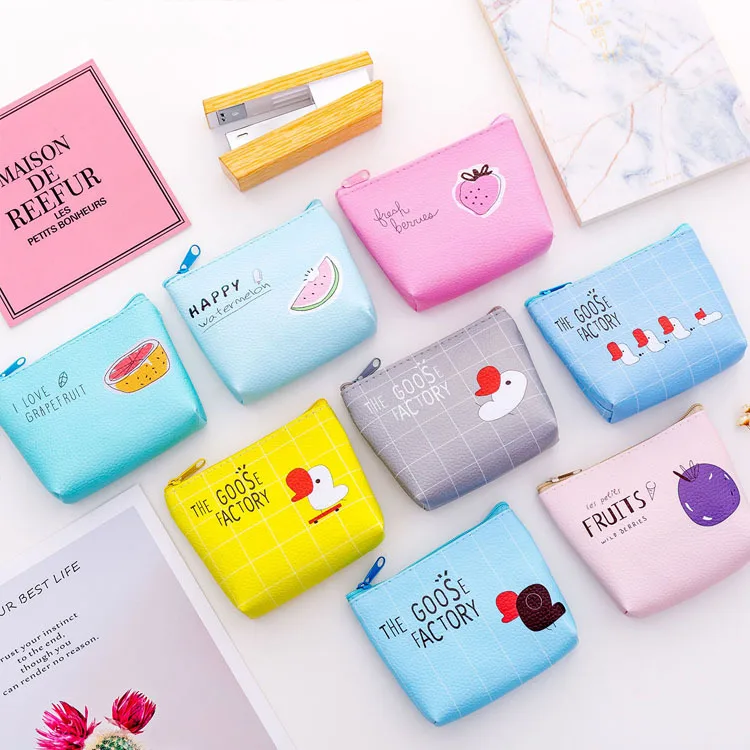 16pc/lot cute goose fruit PU mini Purse /fashion coin storage pencil bag / hand take wallet / key /headset bag/pouch
16pc/lot cute goose fruit PU mini Purse /fashion coin storage pencil bag / hand take wallet / key /headset bag/pouch