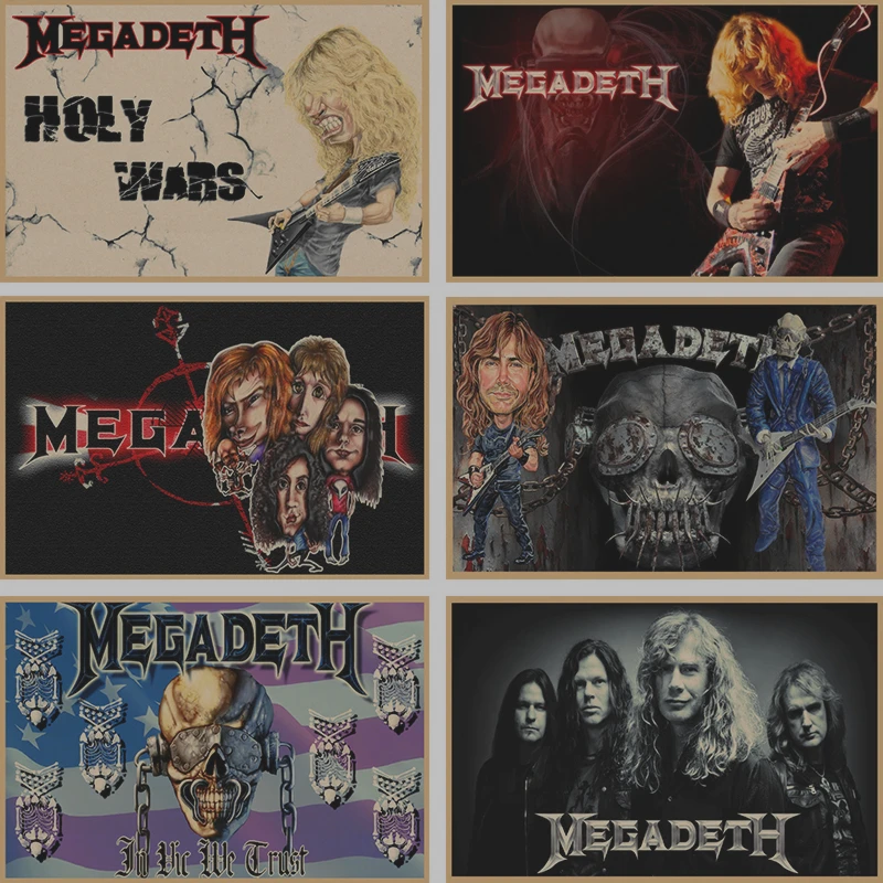 Megadeth Home Furnishing decoration Kraft acid rock music Poster Drawing core Wall stickers
Megadeth Home Furnishing decoration Kraft acid rock music Poster Drawing core Wall stickers