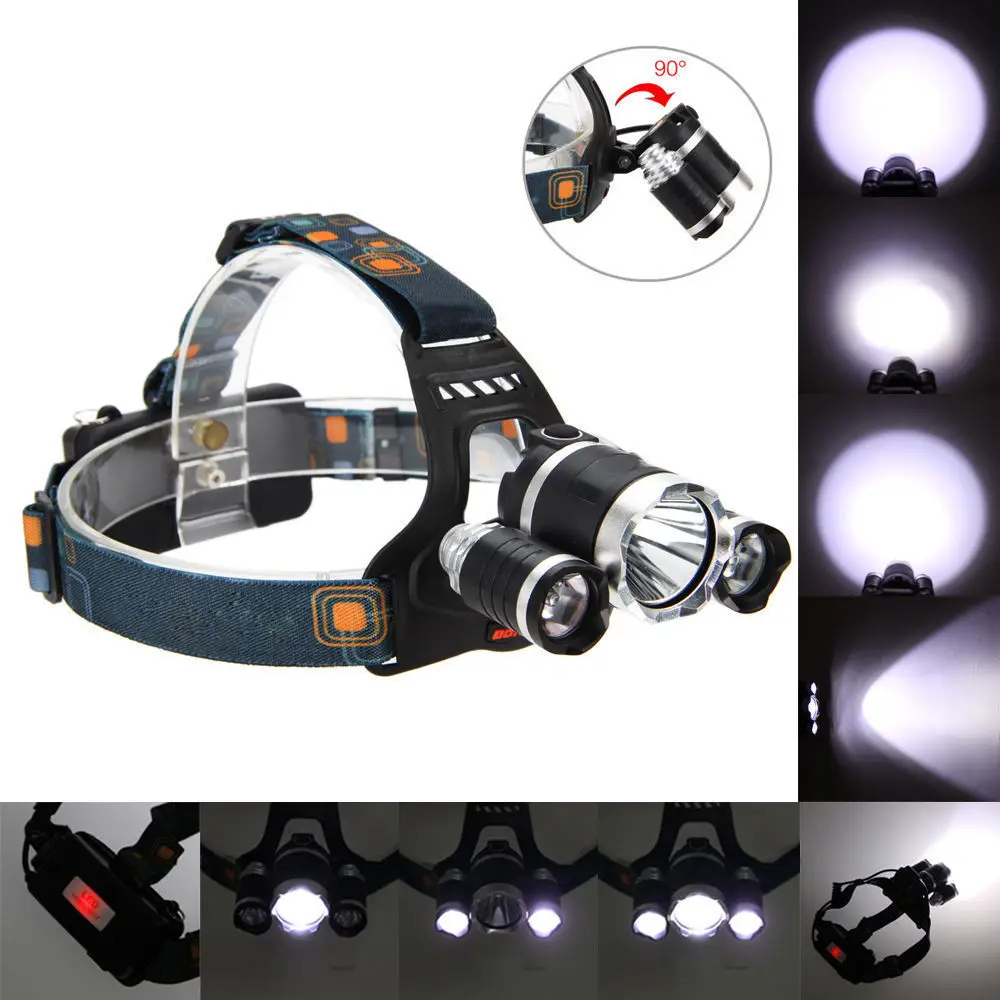 Waterproof Headlight 10000LM Led rechargeable 18650 headlamp light head lamp 1T6+2R5 flashlight of fishing lantern Torch
Waterproof Headlight 10000LM Led rechargeable 18650 headlamp light head lamp 1T6+2R5 flashlight of fishing lantern Torch