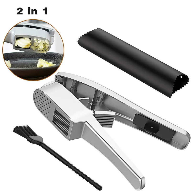2 in 1 Garlic Mince and Garlic Slice with Garlic Cleaner Brush and Silicone Tube Peeler Set Kitchen Gadgets Tools
2 in 1 Garlic Mince and Garlic Slice with Garlic Cleaner Brush and Silicone Tube Peeler Set Kitchen Gadgets Tools