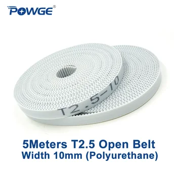 POWGE 5Meters Trapezoid T2.5 Open synchronous Timing belt T2.5-10 width 10mm Polyurethane steel PU T2.5 Belt pulley 3D printer
POWGE 5Meters Trapezoid T2.5 Open synchronous Timing belt T2.5-10 width 10mm Polyurethane steel PU T2.5 Belt pulley 3D printer