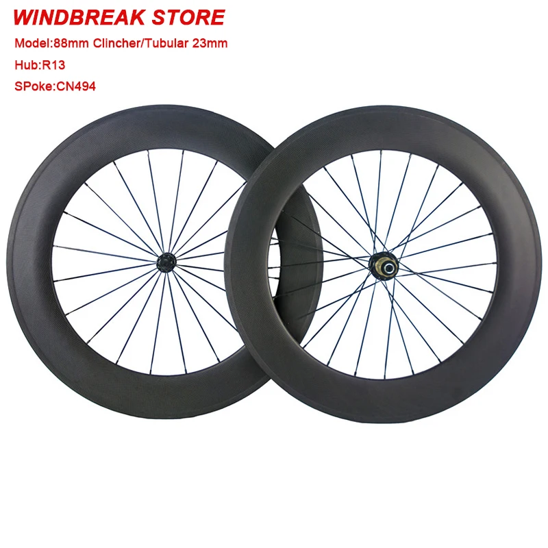 Powerway Hub 88mm Carbon Wheels 700C Carbon Bicycle Wheels Clincher Road Bike Carbon Wheelset
Powerway Hub 88mm Carbon Wheels 700C Carbon Bicycle Wheels Clincher Road Bike Carbon Wheelset