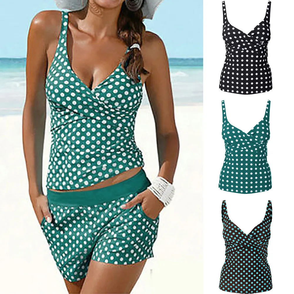 Women Tankini Swimsuit Bikini Set 2019 Beachwear Swimwear Bathing Suit Padded Push Up Bikini Plus Size Two-Piece Large Swimsuits
Women Tankini Swimsuit Bikini Set 2019 Beachwear Swimwear Bathing Suit Padded Push Up Bikini Plus Size Two-Piece Large Swimsuits