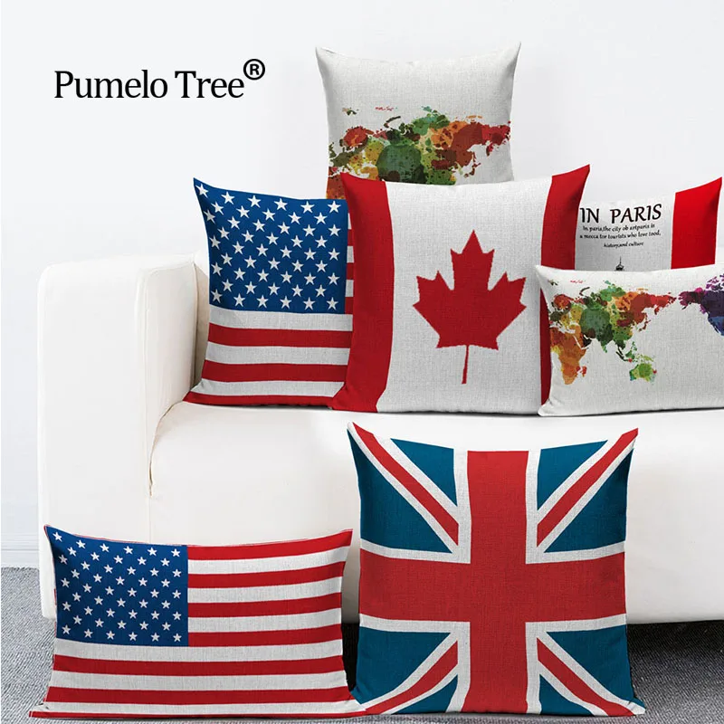 English Amerian Flag Cushion Cover Pillow Case Throw Pillowtower Scandinavian Map Decorative Pillow Case Funda Vintage Decor
English Amerian Flag Cushion Cover Pillow Case Throw Pillowtower Scandinavian Map Decorative Pillow Case Funda Vintage Decor