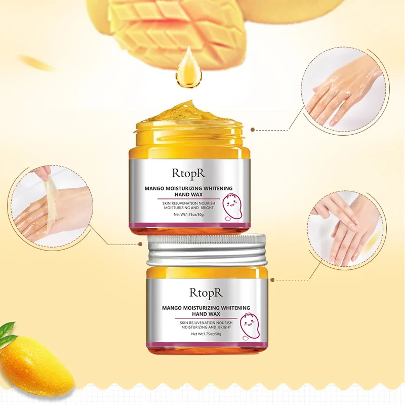 50g Mango Moisturizing Hand Wax Whitening Skin Hand Mask Repair Exfoliating Calluses Film Anti-Aging Hand Skin Cream
50g Mango Moisturizing Hand Wax Whitening Skin Hand Mask Repair Exfoliating Calluses Film Anti-Aging Hand Skin Cream