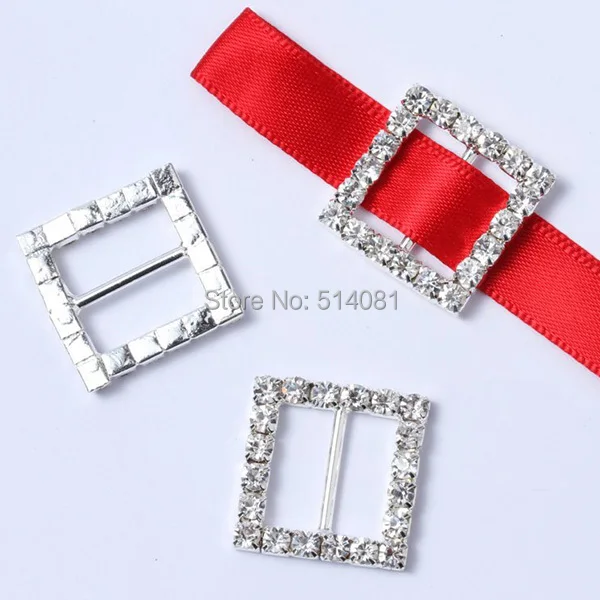 2016New 100Pcs Square Rhinestone Buckles Diamond Buttons Invitation Ribbon Slider For Wedding BK05
2016New 100Pcs Square Rhinestone Buckles Diamond Buttons Invitation Ribbon Slider For Wedding BK05