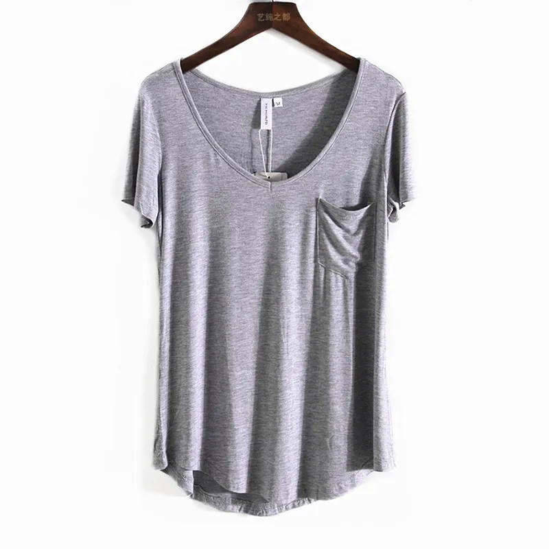 Spring Summer New Women V Neck Short Sleeve T Shirts Plus Size Bottoming Loose Tops Vogue tshirt Gray Black White Beige
Spring Summer New Women V Neck Short Sleeve T Shirts Plus Size Bottoming Loose Tops Vogue tshirt Gray Black White Beige
