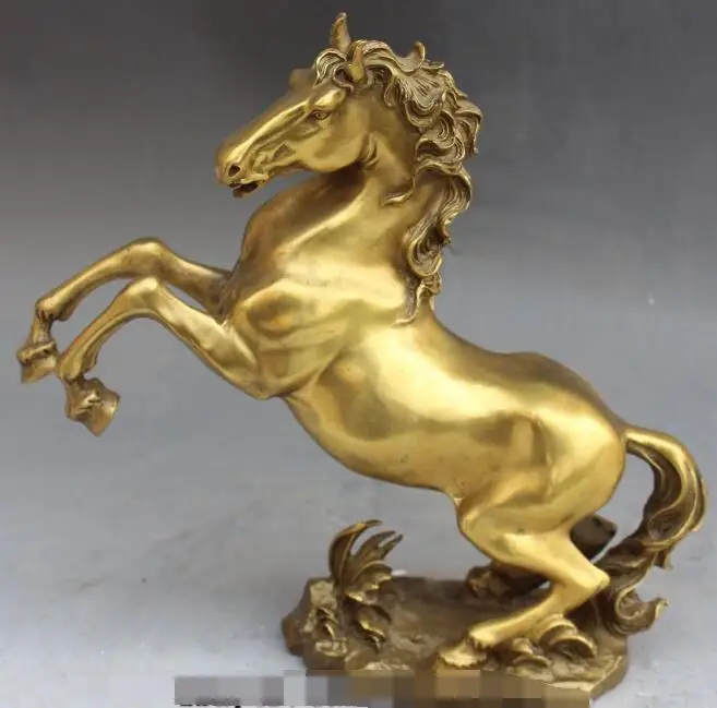 S00119 Chinese Bronze Tang Dynasty Success Running War Horse Animal Statue Sculpture B0403
S00119 Chinese Bronze Tang Dynasty Success Running War Horse Animal Statue Sculpture B0403