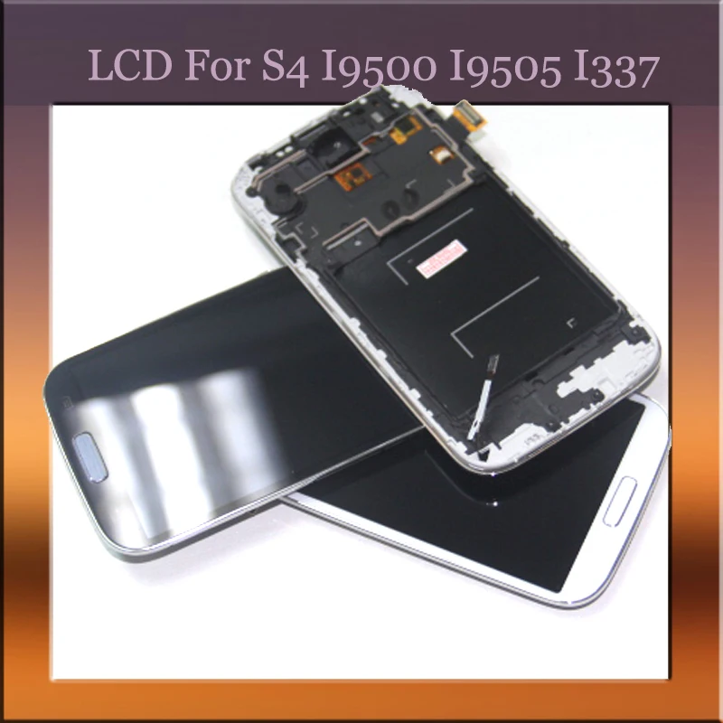 Класс AAA ЖК-дисплей для Samsung Galaxy S4 I9500 I9505 I337 сенсорный экран с дигитайзером в сборе