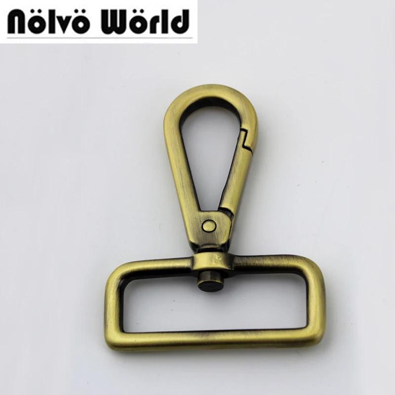 30pcs 38mm (1 1/2 inch inside) Brushed antique brass color trigger snap hook retro swivel clasp hooks hardware
30pcs 38mm (1 1/2 inch inside) Brushed antique brass color trigger snap hook retro swivel clasp hooks hardware
