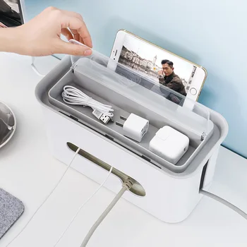 New Multifunctional Fireproof ABS Desktop Storage Box Power Strip Data Cable Headphones Finishing Wire Box Phone Holder Shelf
New Multifunctional Fireproof ABS Desktop Storage Box Power Strip Data Cable Headphones Finishing Wire Box Phone Holder Shelf