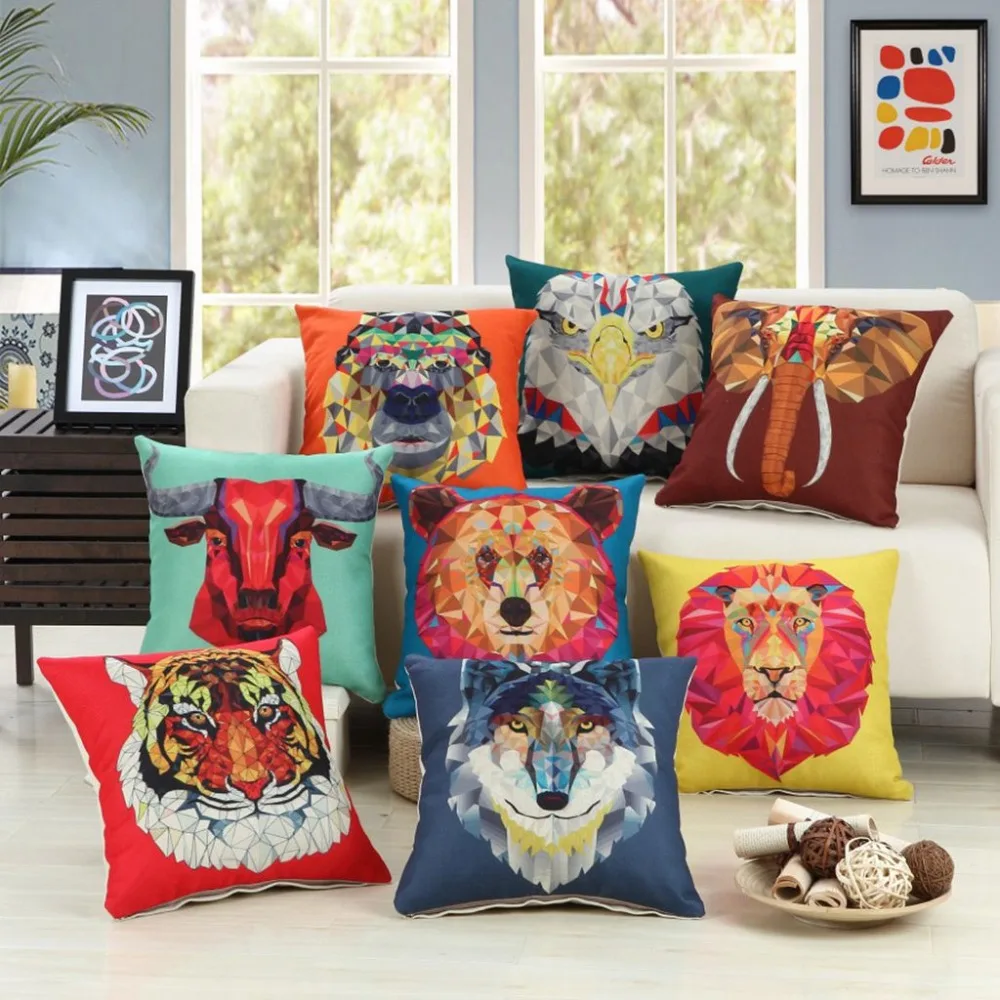 Fashion Animals Head Portrait Decorative Pillows Modern Cartoon Style Sofa Throw Pillows Cotton Linen Chair Seat Cushion Covers
Fashion Animals Head Portrait Decorative Pillows Modern Cartoon Style Sofa Throw Pillows Cotton Linen Chair Seat Cushion Covers