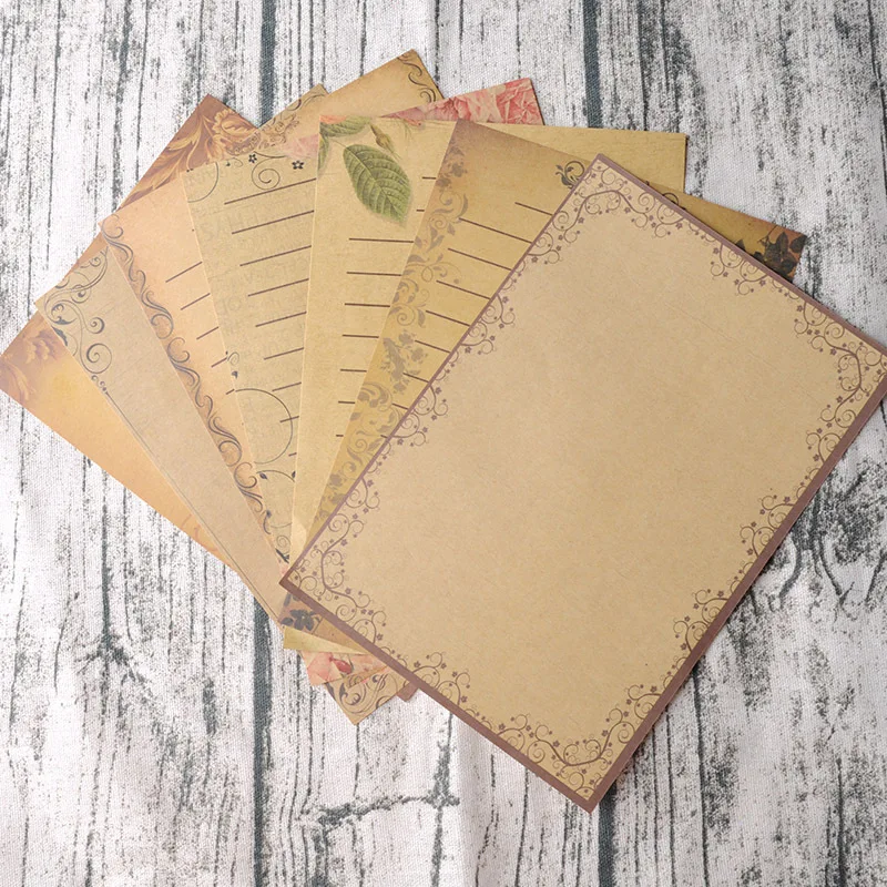 8sheets/ Set Kraft Letter Pad Paper Set Romantic European Retro Lace Totem Zakka Love for Writing Drawing Sketch Gift Stationery
8sheets/ Set Kraft Letter Pad Paper Set Romantic European Retro Lace Totem Zakka Love for Writing Drawing Sketch Gift Stationery