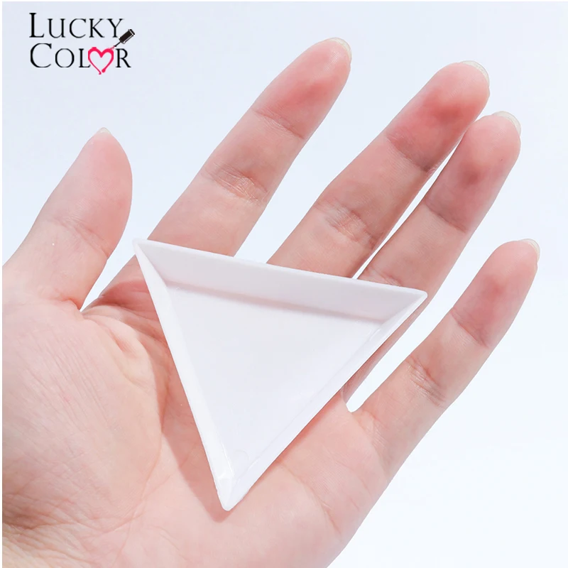 Nail Art Decoration Display Triangle Plastic Rhinestones Beads Crystal disk Sorting Tray Accessory White Point drill pen tools
Nail Art Decoration Display Triangle Plastic Rhinestones Beads Crystal disk Sorting Tray Accessory White Point drill pen tools