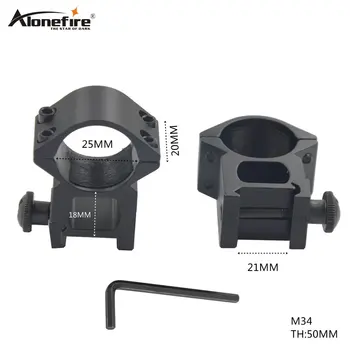 AloneFire M34 25mm ring hunting mounts Picatinny Rail with 21mm scope mounts accessories
AloneFire M34 25mm ring hunting mounts Picatinny Rail with 21mm scope mounts accessories