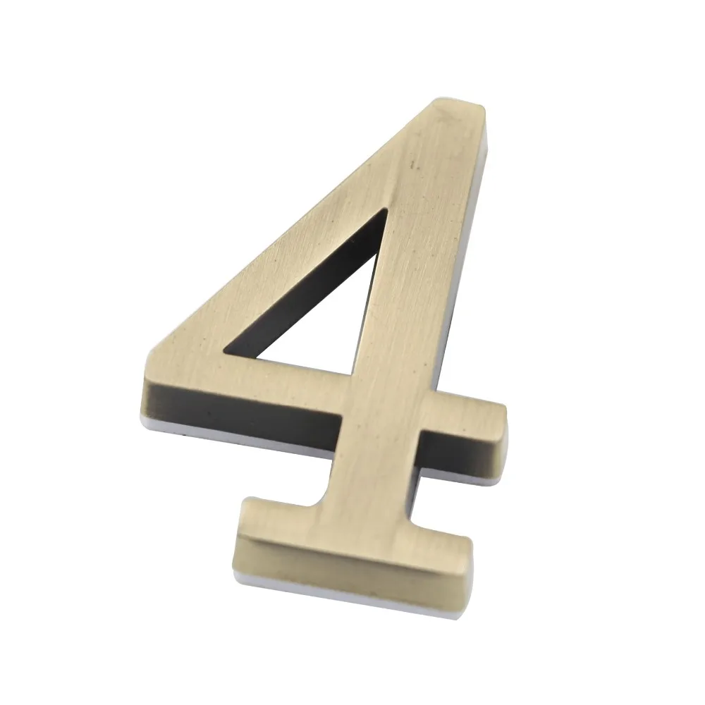 1pc Door Plate Number 4# Bronze Color Alloy 50mm x 30mm Adhesive Sticker Plate Hotel Apartment Gate Room Digital House Number
1pc Door Plate Number 4# Bronze Color Alloy 50mm x 30mm Adhesive Sticker Plate Hotel Apartment Gate Room Digital House Number