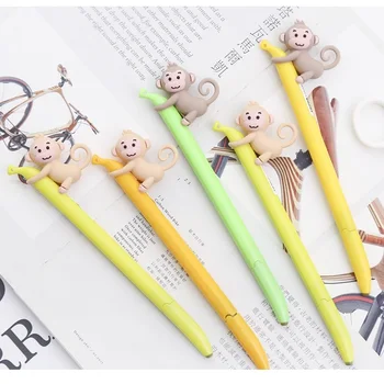 4 pcs Monkey with banana gel pen 0.5mm Black color ink pens for writing signature gift Stationery Office School supplies DB748
4 pcs Monkey with banana gel pen 0.5mm Black color ink pens for writing signature gift Stationery Office School supplies DB748