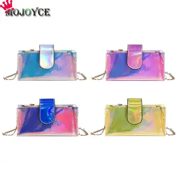 Fashion Women Crossbody Bag Lady Hologram Laser PVC Chain Clutch Girls Mini Phone Holder Purse Shoulder Messenger Bags
Fashion Women Crossbody Bag Lady Hologram Laser PVC Chain Clutch Girls Mini Phone Holder Purse Shoulder Messenger Bags