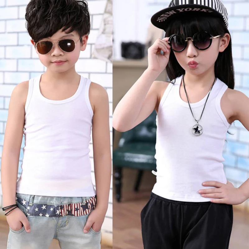 Wholesale Baby Tops Children Vest Boys Girls Summer white T Shirts Sleeveless Tank Camisoles 2018 Solid cotton Toddler Tees
Wholesale Baby Tops Children Vest Boys Girls Summer white T Shirts Sleeveless Tank Camisoles 2018 Solid cotton Toddler Tees
