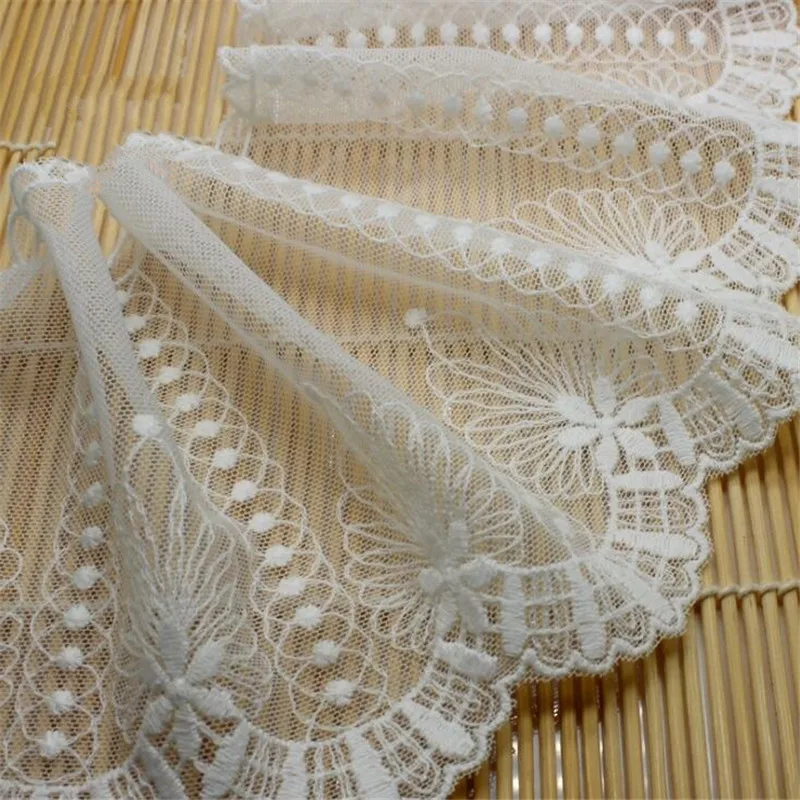 13cm width cotton flower lace ribbon handmade wedding craft dress garments accessories CX144
13cm width cotton flower lace ribbon handmade wedding craft dress garments accessories CX144