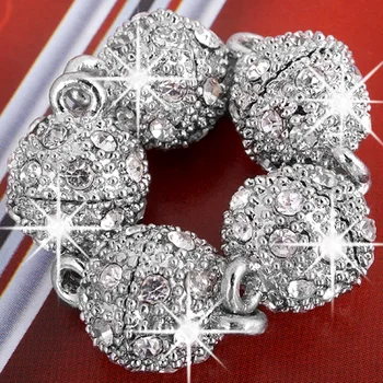 topstore 50pcs/Lot Silver Tone Round Ball Rhinestone Magnetic Clasp 10mm CHIC N7000010-1
topstore 50pcs/Lot Silver Tone Round Ball Rhinestone Magnetic Clasp 10mm CHIC N7000010-1
