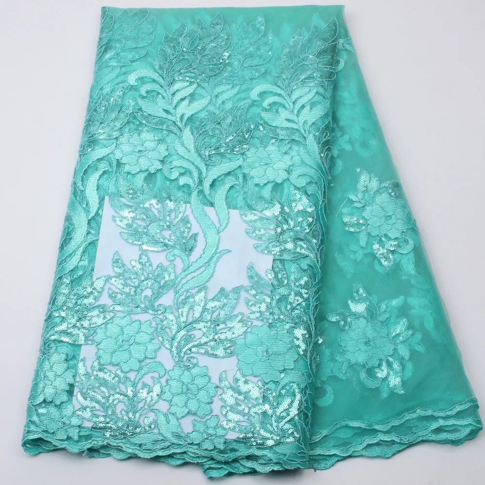 Unique High quality african french tulle fabric with sequins Aqua color, Mesh net lace fabric for nigerian women dress XY299B
Unique High quality african french tulle fabric with sequins Aqua color, Mesh net lace fabric for nigerian women dress XY299B