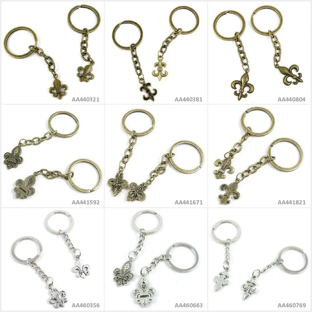 Antique Bronze Silver Tone Keychain Keyring Keytag Fleur De Lis Iris Lily Key Chain Ring Tag Jewelry Making Bag Charms
Antique Bronze Silver Tone Keychain Keyring Keytag Fleur De Lis Iris Lily Key Chain Ring Tag Jewelry Making Bag Charms