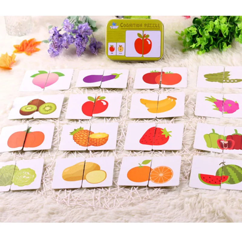 Baby Cognition Puzzle Toy Infant Early Educational Puzzle Cognitive Card Graph Match Game Vehicle/Fruit/Animal/Life Set Pair
Baby Cognition Puzzle Toy Infant Early Educational Puzzle Cognitive Card Graph Match Game Vehicle/Fruit/Animal/Life Set Pair