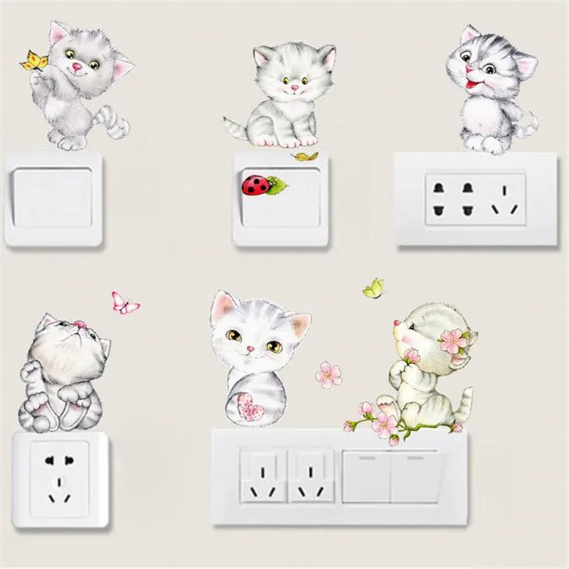 1PCS Cute Cartoon Cat Switch Stickers Computer Refrigerator Hand Stickers Waterproof Background Wall Stickers Home 20*30CM
1PCS Cute Cartoon Cat Switch Stickers Computer Refrigerator Hand Stickers Waterproof Background Wall Stickers Home 20*30CM